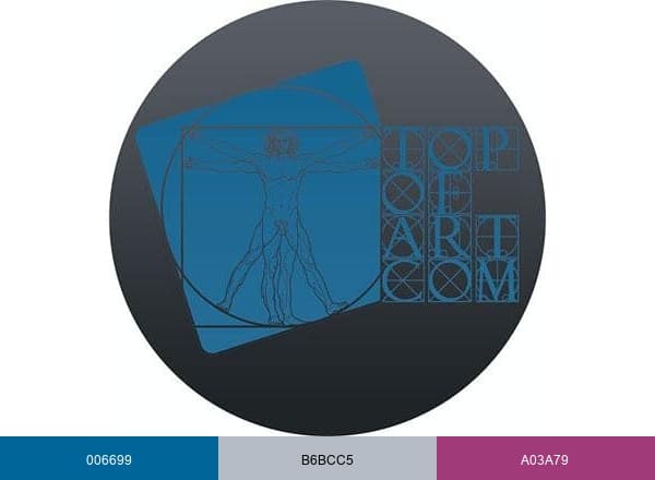 Hand-Painted Art Reproductions brand color palette