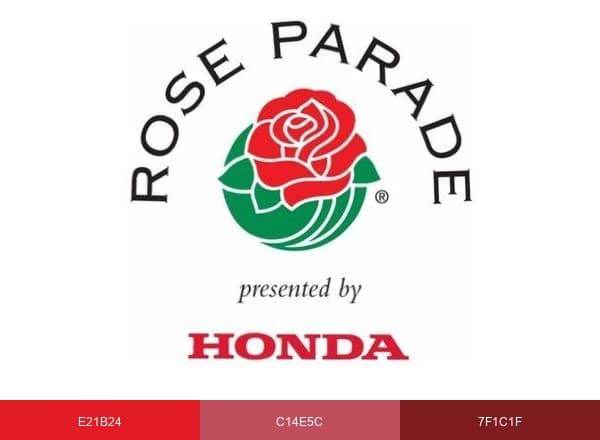 Rose Parade brand color palette