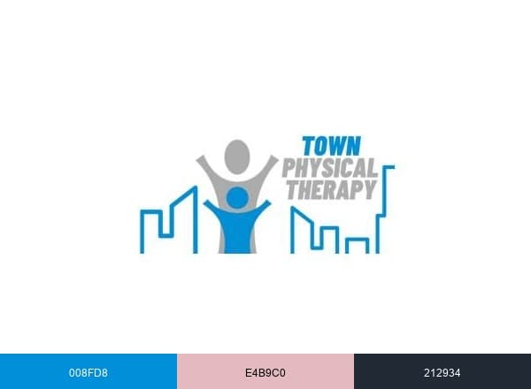 Town Physical Therapy brand color palette