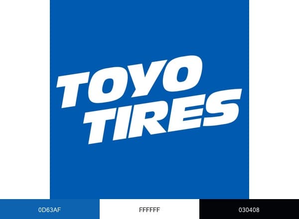 Toyo Tires brand color palette