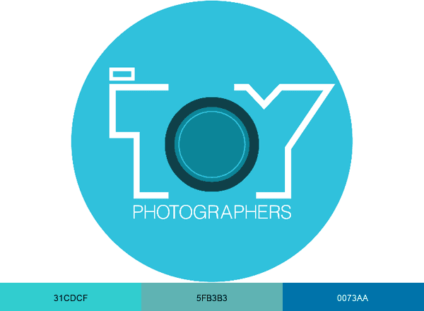 Toy Photographers brand color palette