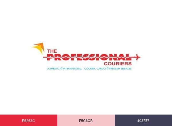 The Professional Couriers brand color palette
