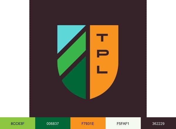 Trust for Public Land brand color palette