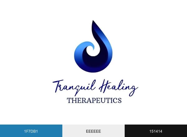 Tranquil Healing Therapeutics brand color palette