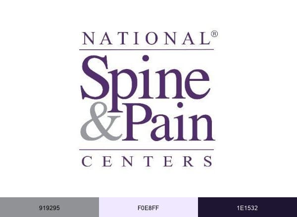 National Spine & Pain Centers brand color palette