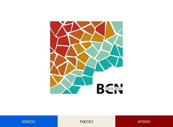 Trencadis Barcelona brand color palette