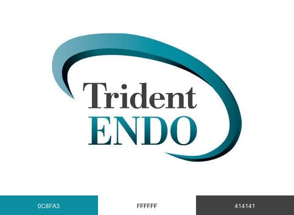 Trident Endo brand color palette