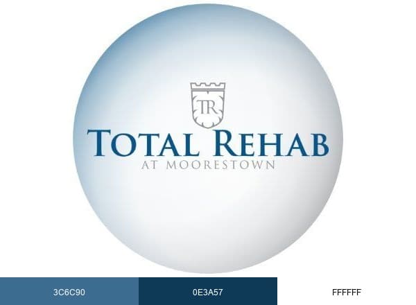 Total Rehab Moorestown brand color palette