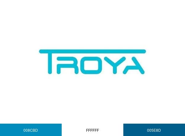 TROYA brand color palette