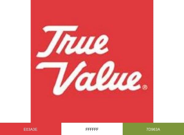 True Value Hardware brand color palette