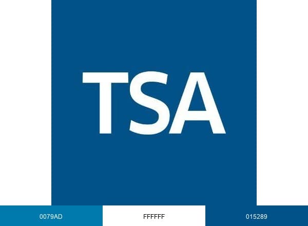 TSA brand color palette