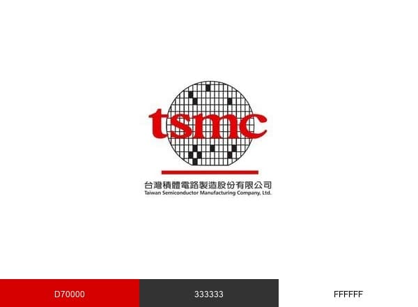 Taiwan Semiconductor Manufacturing Company brand color palette
