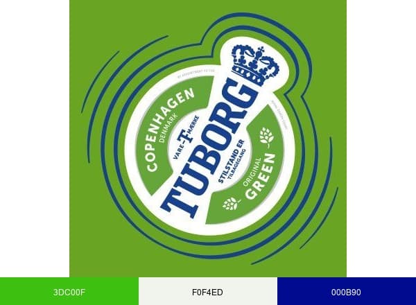 Tuborg brand color palette