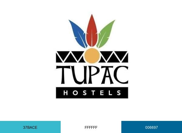 Tupac Hostel brand color palette