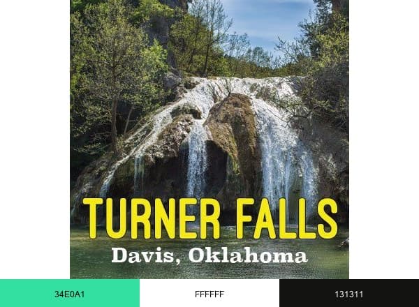 Turner Falls Park brand color palette