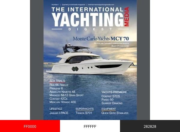 The International Yachting Media brand color palette