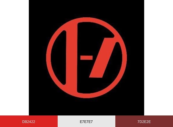 Twenty One Pilots brand color palette