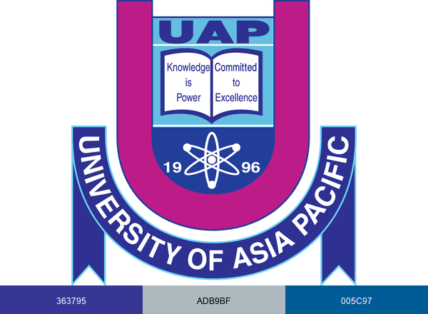 University of Asia Pacific brand color palette