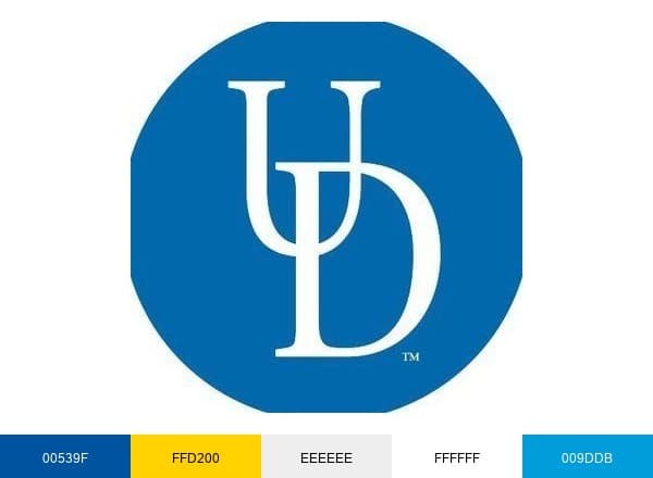 Univ. of Delaware brand color palette