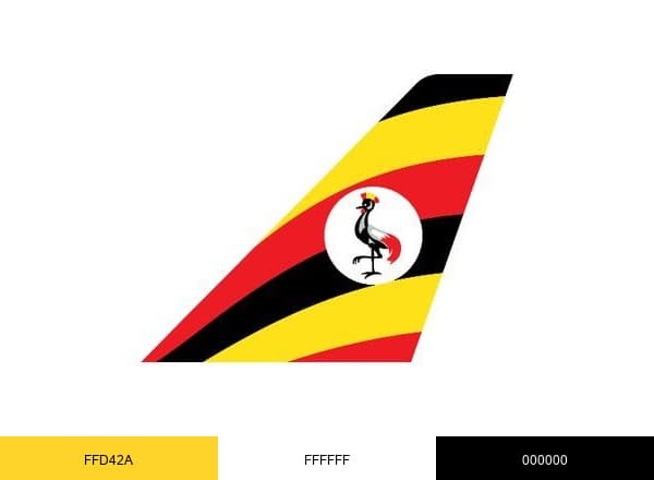 Uganda Airlines brand color palette