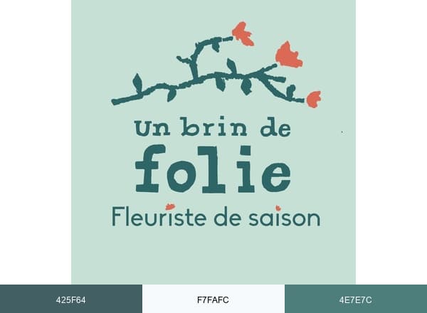 Un Brin de Folie brand color palette