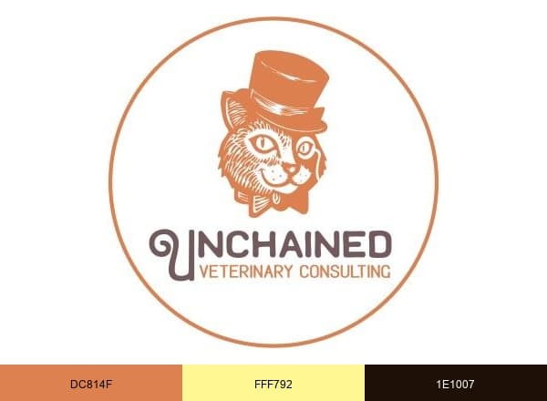 Unchained Veterinary Consulting brand color palette