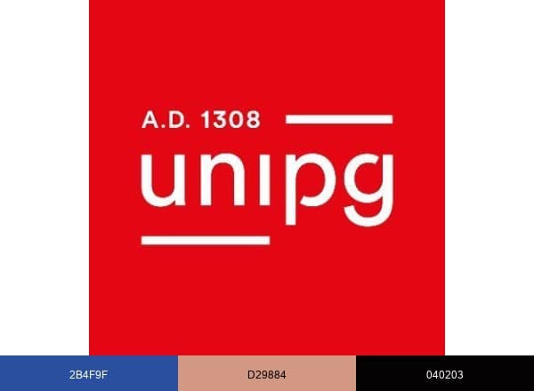 Università degli Studi di Perugia brand color palette