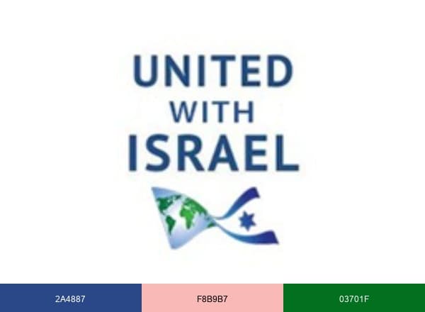 United With Israel ️ brand color palette