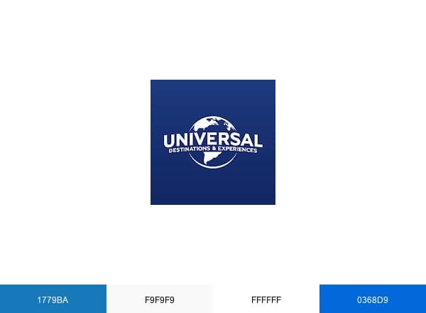 Universal Destination and Experiences brand color palette