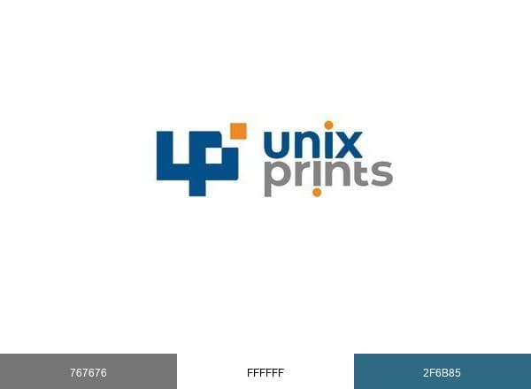 Unix Prints brand color palette