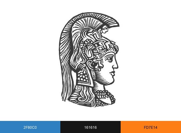 University of Athens brand color palette