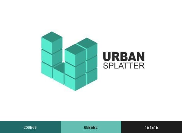 Urban Splatter brand color palette