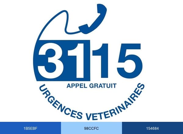 3115 Urgences VETERINAIRES brand color palette
