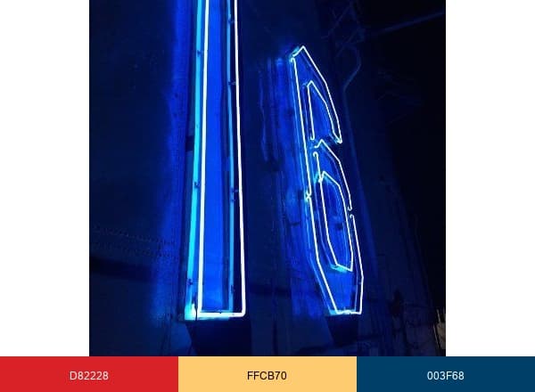 USS Lexington Museum brand color palette