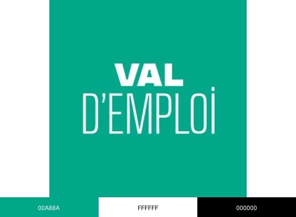 Val d'Emploi brand color palette