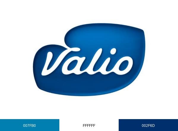 Valio brand color palette