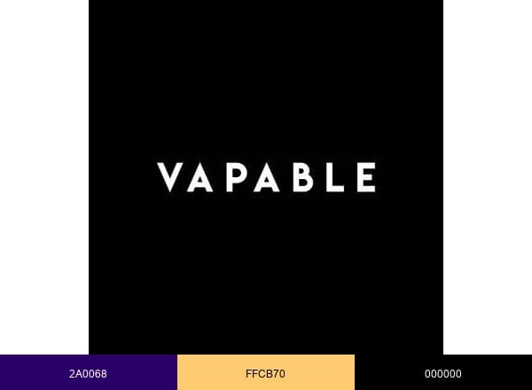Vapable brand color palette