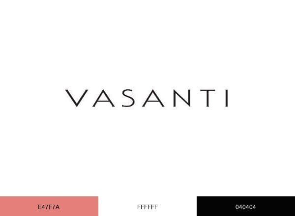 Vasanti Cosmetics brand color palette