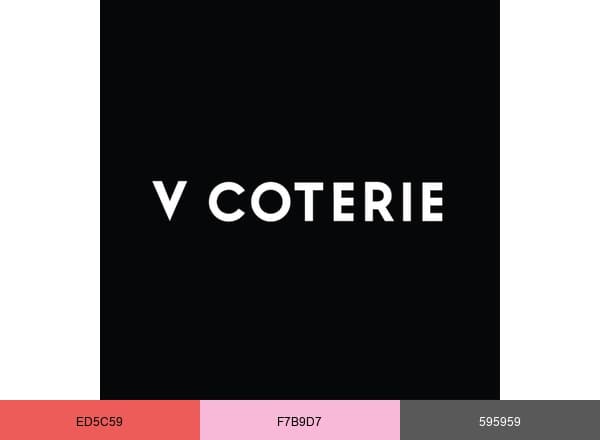 V Coterie brand color palette
