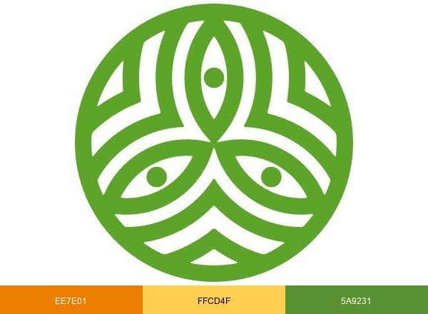 Dassana's Veg Recipes brand color palette