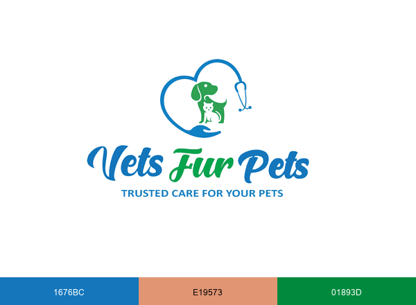 Vets Fur Pets brand color palette