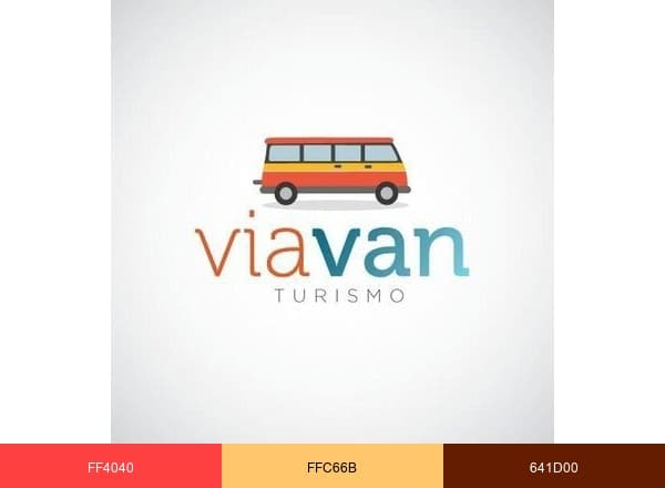 Via Van Turismo brand color palette