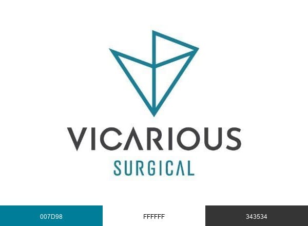 The Vicarious Surgical brand color palette