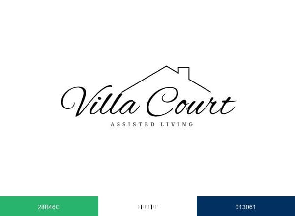 Villa Court Assisted Living brand color palette