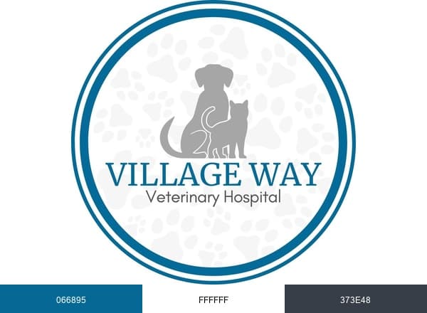Village Way Veterinary Hosp brand color palette