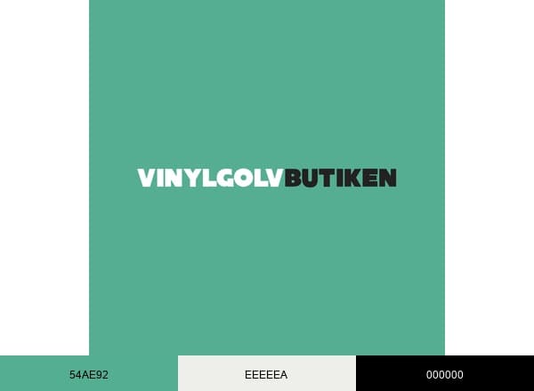 Vinylgolvbutiken brand color palette