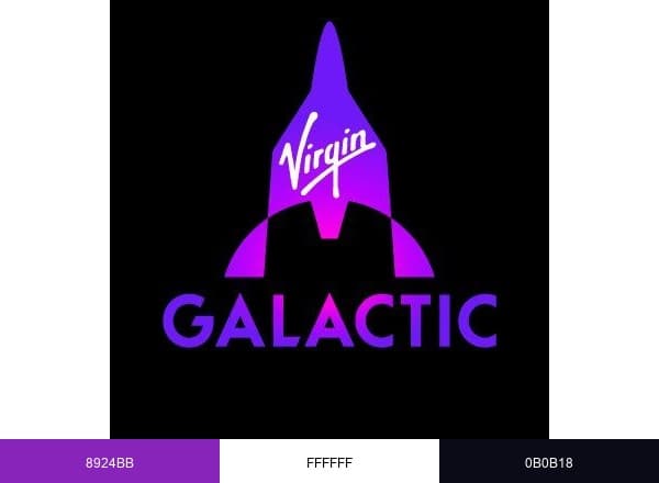 Virgin Galactic brand color palette