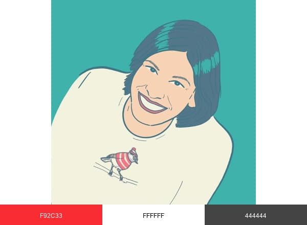 Virginie Humbrecht Illustration brand color palette