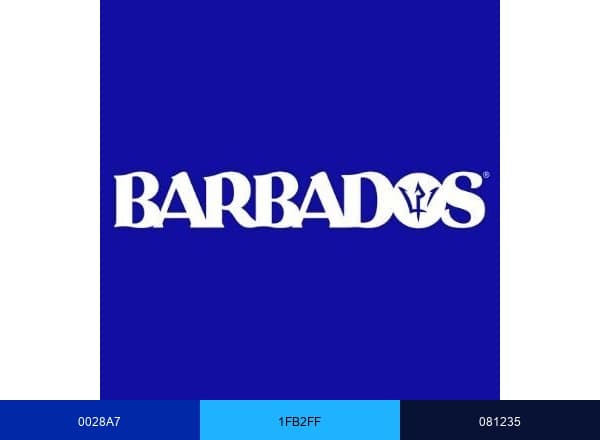 Visit Barbados brand color palette