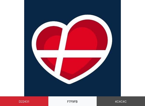 VisitDenmark brand color palette